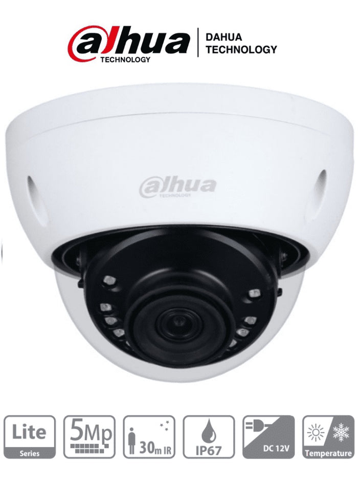 Cámara Domo Dahua Technology DH-HAC-HDBW1500EN-0280B 5 MP