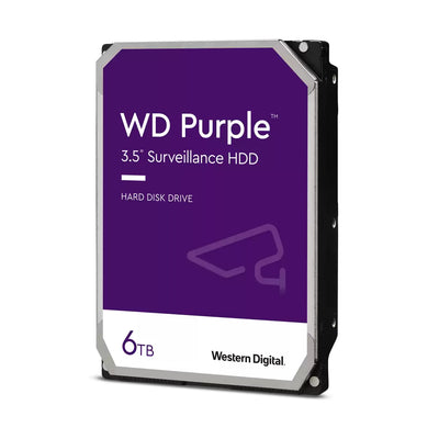Disco Duro WD Purple 6TB Vigilancia 24/7 - Compatible DVR NVR CCTV