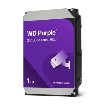 Disco Duro WD Purple 1TB Vigilancia 24/7 - Compatible DVR NVR CCTV