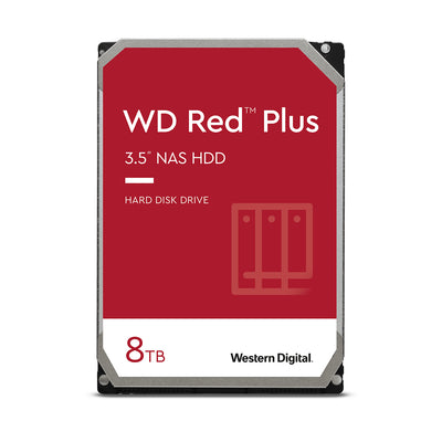Disco Duro WD Red Plus 8TB para NAS - Almacenamiento en Red 24/7