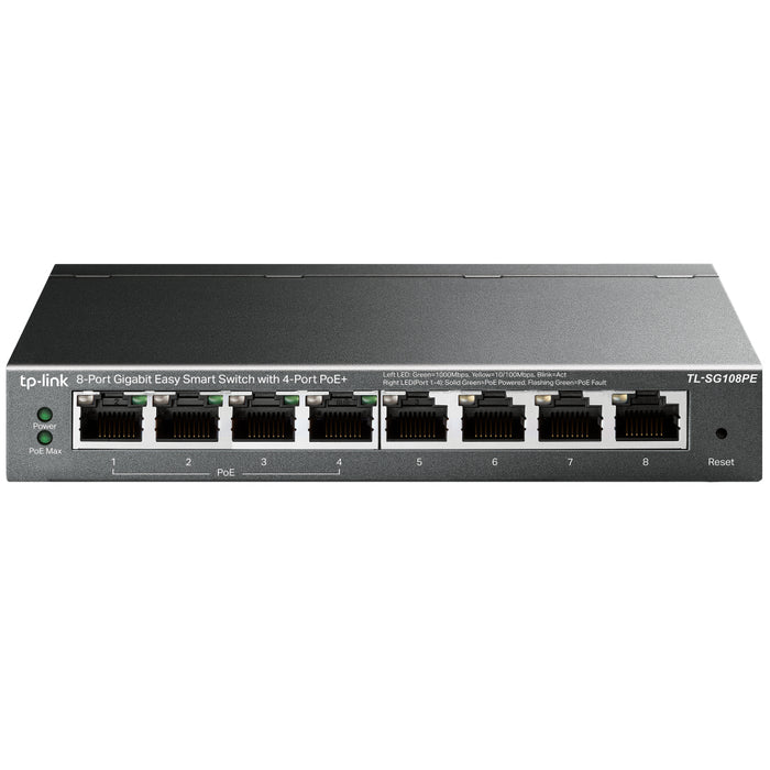 Switch De Red TP-LINK TL-SG108PE 8 Puertos