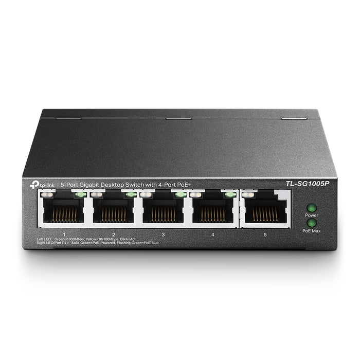 Switch De Red TP-LINK TL-SG1005P 5 Puertos